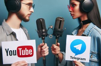 a man and woman holding signs and microphones